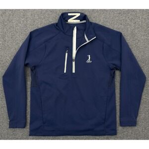 Zero Restriction Pullover Men Medium Interlachen Golf Club 1/2 Zip Tour Series *